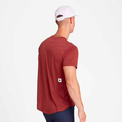 ランニングTシャツ OMRSS30c5007 Logo Combat Pro T-shirt - Red [メンズ]