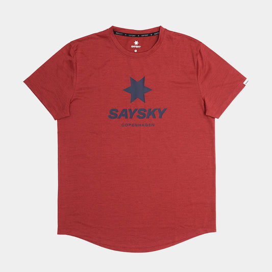 ランニングTシャツ OMRSS30c5007 Logo Combat Pro T-shirt - Red [メンズ]