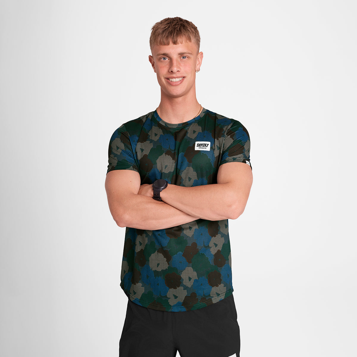 ランニングTシャツ OMRSS31c1046 Flower Combat T-shirt - Blue Flower Aop [メンズ]