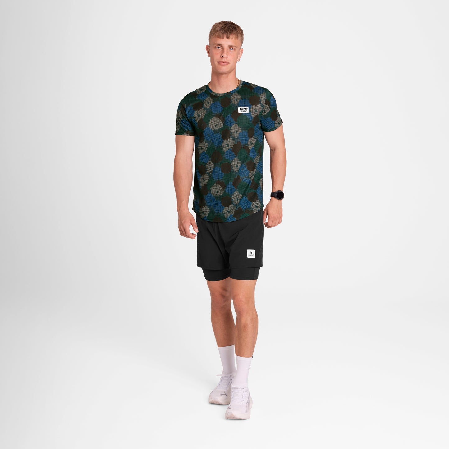 ランニングTシャツ OMRSS31c1046 Flower Combat T-shirt - Blue Flower Aop [メンズ]