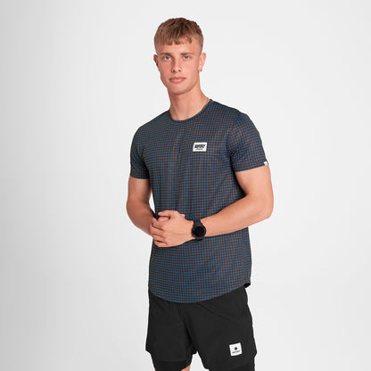ランニングTシャツ OMRSS31c1047 Houndstooth Combat T-shirt - Blue Houndstooth Aop [メンズ]