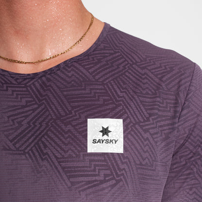 ランニングTシャツ OMRSS60c1053 Reactive Flow T-shirt - Purple Reactive Aop [メンズ]