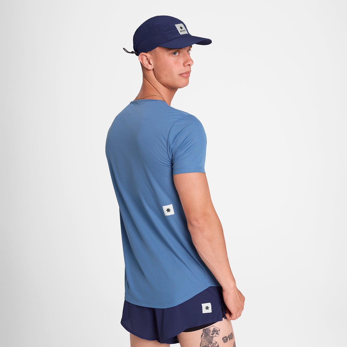 ランニングTシャツ OMRSS60c1054 Reactive Flow T-shirt - Blue Reactive Aop [メンズ]