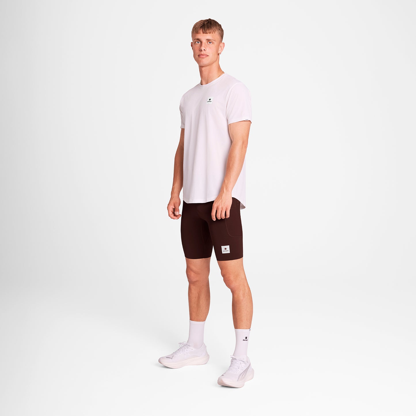 ランニングタイツ OMRST31c508 Combat+ Short Tights 9inch - Red [メンズ]