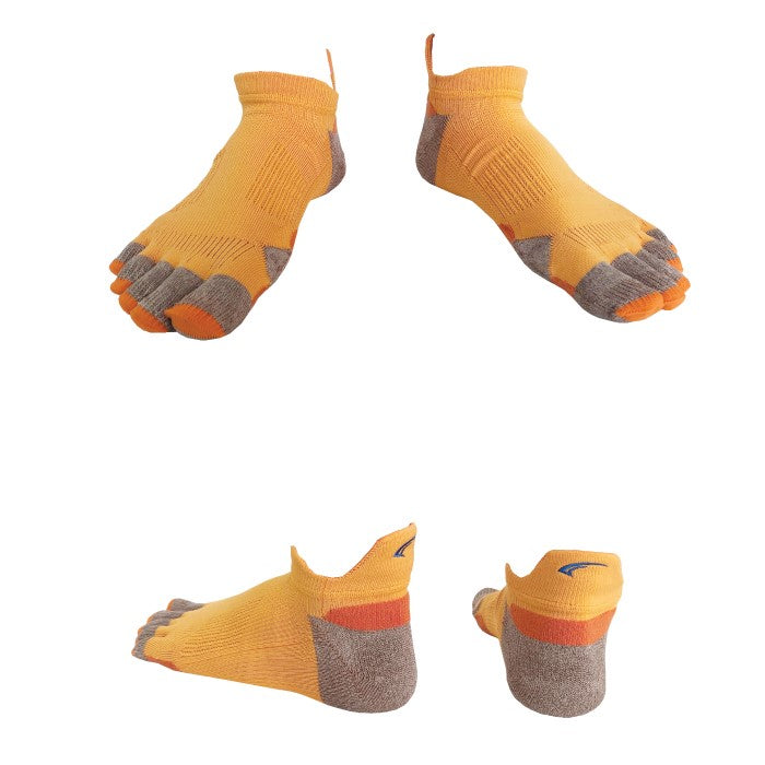 ランニングソックス（5本指） FXR043ORG ランニング用3Dソックス 5本指キティウス - Orange [ユニセックス]