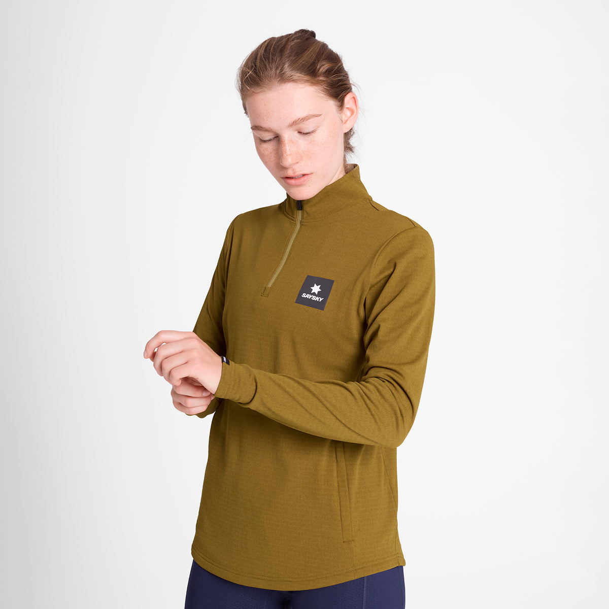 ランニングフリース OWRFL03c7011 Wmns Blaze Half Zip Light Fleece - Camel [レディーズ]