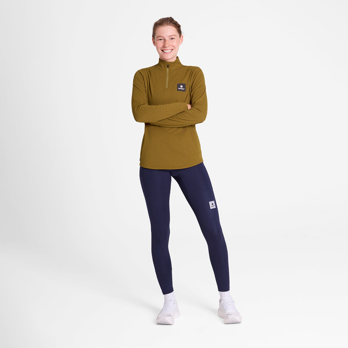ランニングフリース OWRFL03c7011 Wmns Blaze Half Zip Light Fleece - Camel [レディーズ]