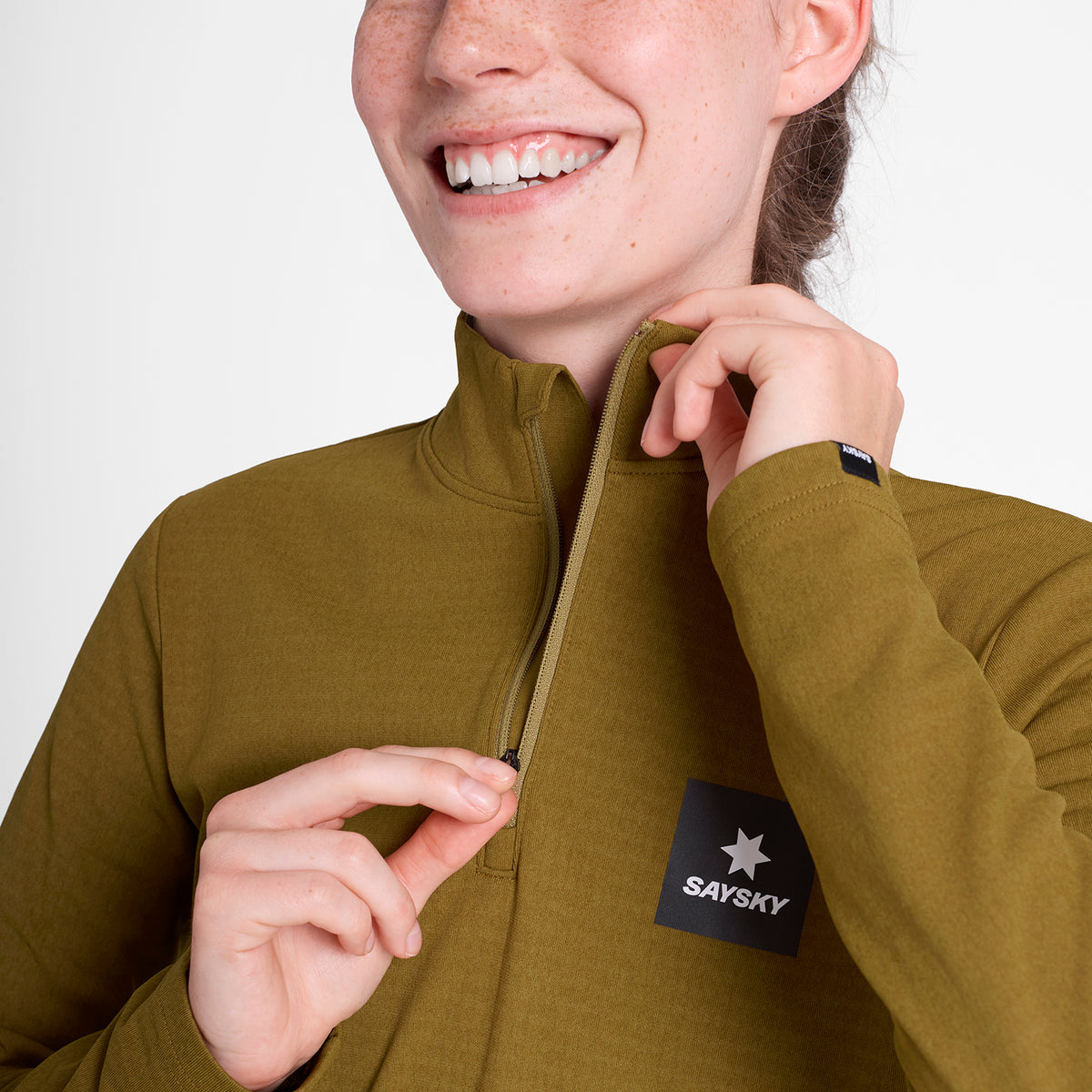 ランニングフリース OWRFL03c7011 Wmns Blaze Half Zip Light Fleece - Camel [レディーズ]