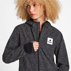 ランニングジャケット OWRJA01c1050 Wmns Reflective Blaze Jacket - Black Aop [レディーズ]