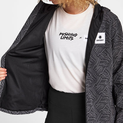 ランニングジャケット OWRJA01c1050 W Reflective Blaze Jacket - Black Aop [レディーズ]