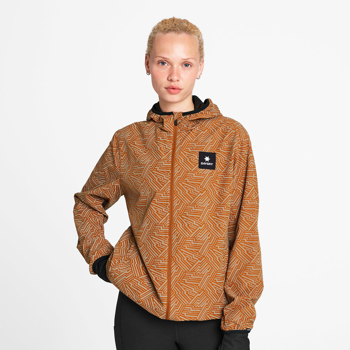 ランニングジャケット OWRJA01c1051 Wmns Reflective Blaze Jacket - Orange Aop [レディーズ]