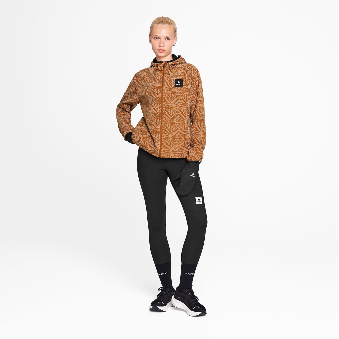 ランニングジャケット OWRJA01c1051 W Reflective Blaze Jacket - Orange Aop [レディーズ]