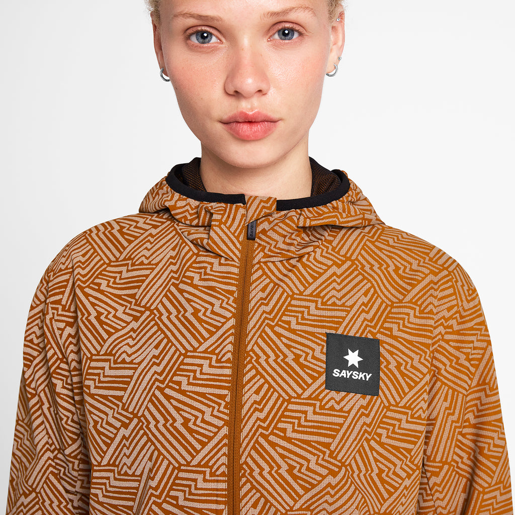 ランニングジャケット OWRJA01c1051 Wmns Reflective Blaze Jacket - Orange Aop [レディーズ]
