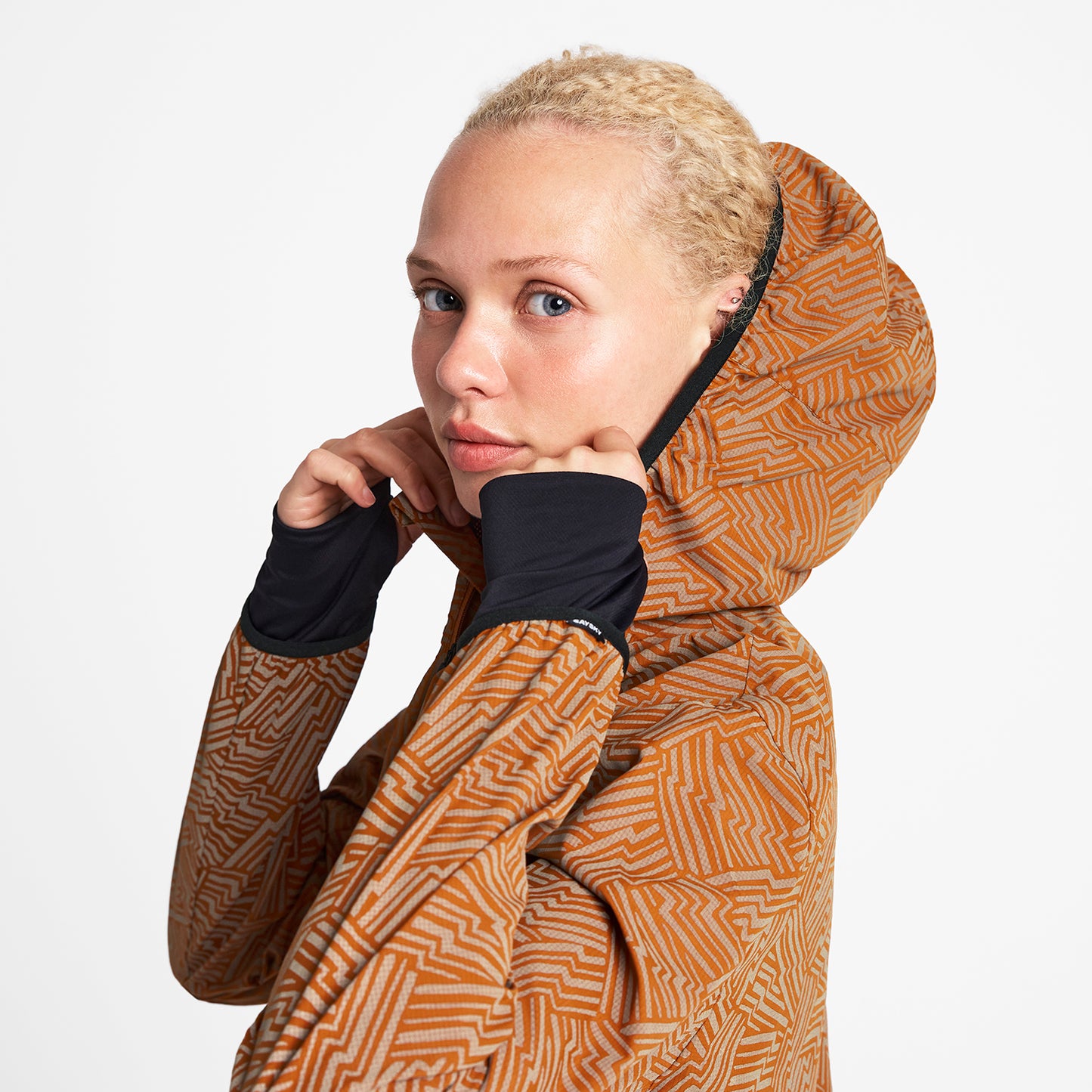 ランニングジャケット OWRJA01c1051 W Reflective Blaze Jacket - Orange Aop [レディーズ]
