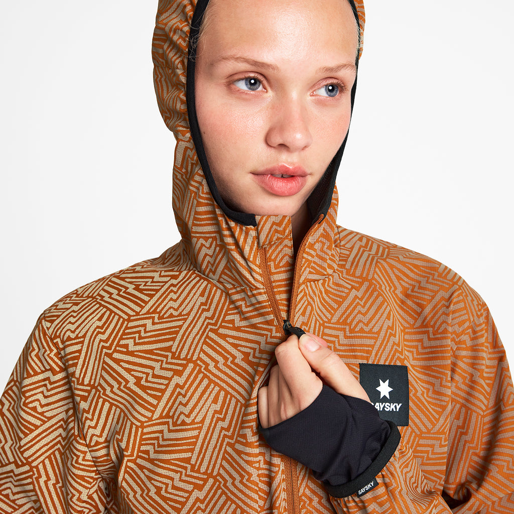 ランニングジャケット OWRJA01c1051 Wmns Reflective Blaze Jacket - Orange Aop [レディーズ]