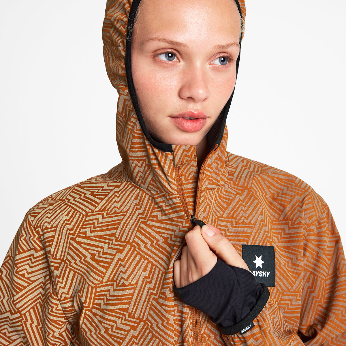 ランニングジャケット OWRJA01c1051 Wmns Reflective Blaze Jacket - Orange Aop [レディーズ]