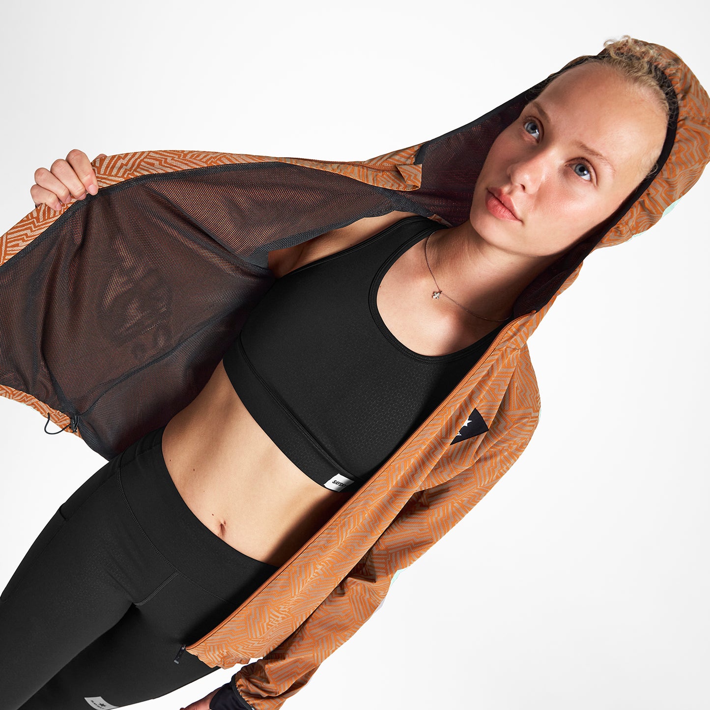 ランニングジャケット OWRJA01c1051 W Reflective Blaze Jacket - Orange Aop [レディーズ]