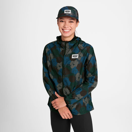 ランニングジャケット OWRJA21c1046 W Flower Pace Jacket - Blue Flower Aop [レディーズ]