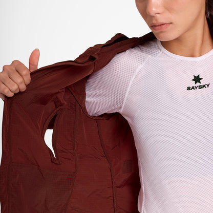 ランニングジャケット OWRJA30c509 W Clean Pace Shield Jacket - Red [レディーズ]