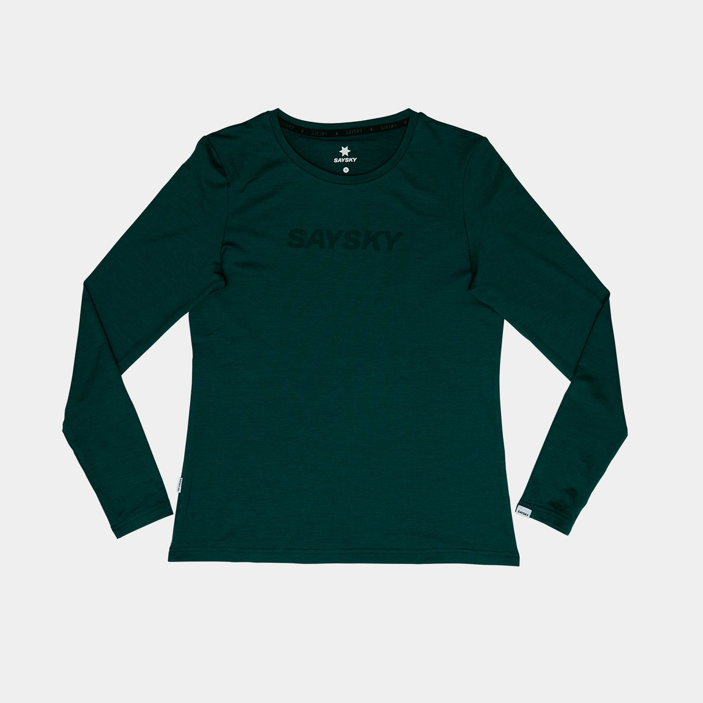 ランニングTシャツ（ロングスリーブ） OWRLS20c3010 W Logo Pace Long Sleeve - Green [レディーズ]