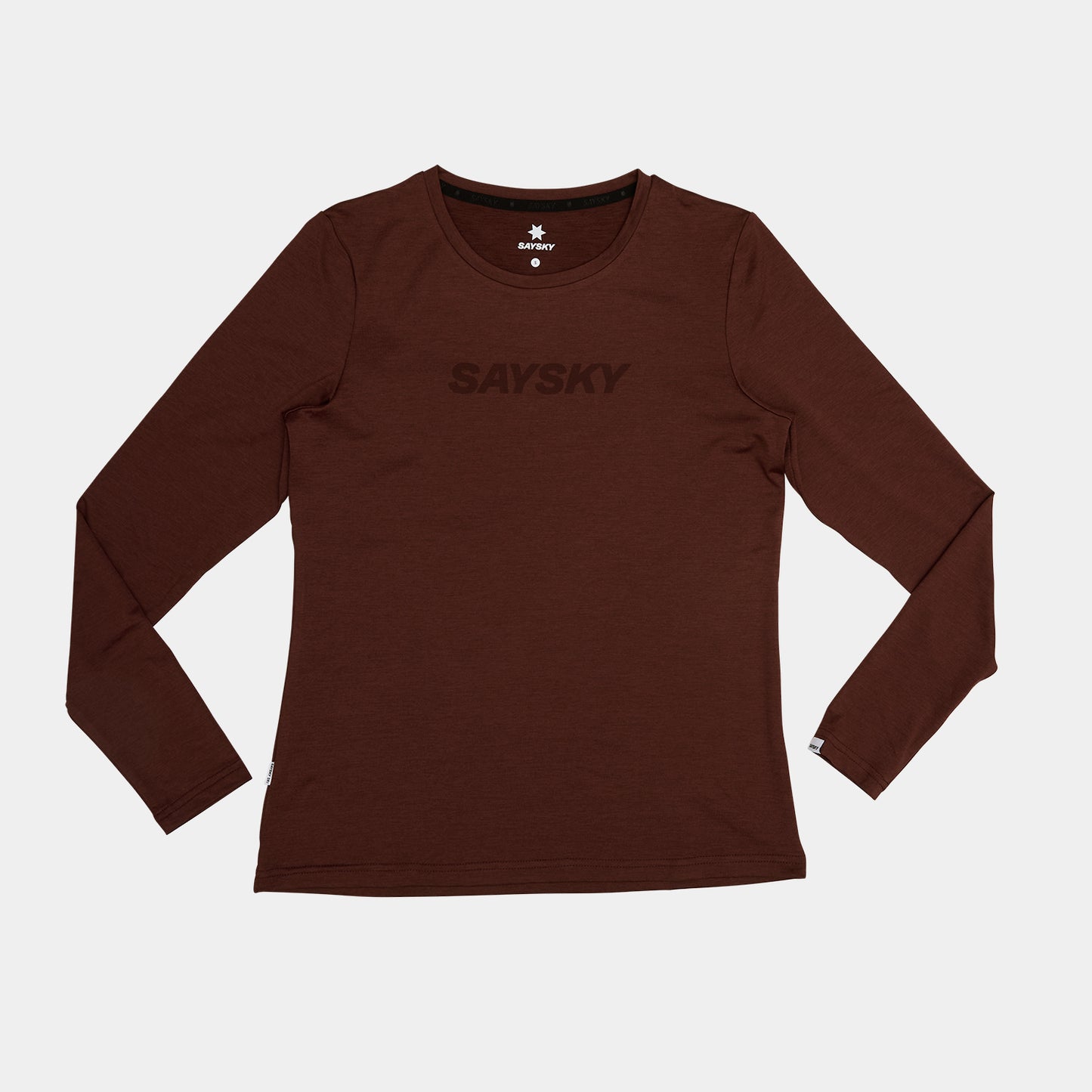 ランニングTシャツ（ロングスリーブ） OWRLS20c5008 W Logo Pace Long Sleeve - Red [レディーズ]