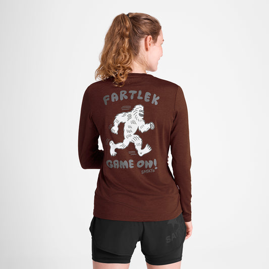 ランニングTシャツ（ロングスリーブ） OWRLS22c5008 W Statement Pace Long Sleeve - Red [レディーズ]