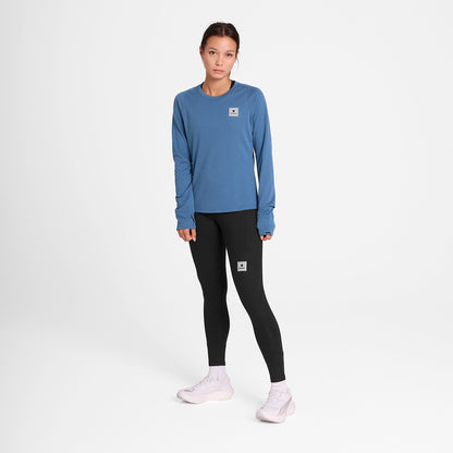 ランニングTシャツ（ロングスリーブ） OWRLS60c2011 W Clean Flow Long Sleeve - Blue [レディーズ]