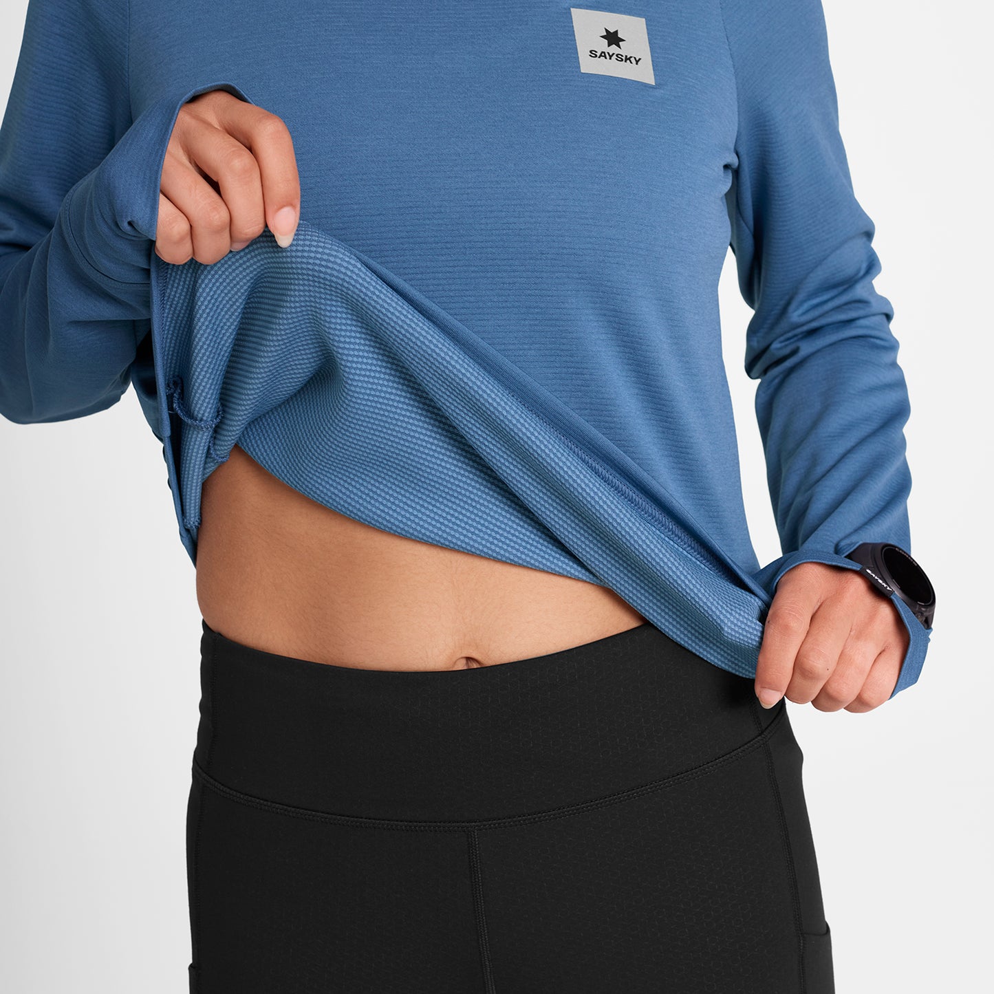 ランニングTシャツ（ロングスリーブ） OWRLS60c2011 W Clean Flow Long Sleeve - Blue [レディーズ]
