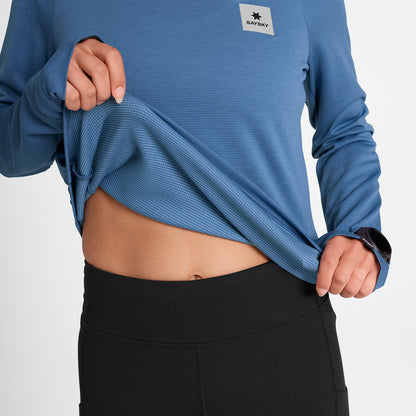 ランニングTシャツ（ロングスリーブ） OWRLS60c2011 W Clean Flow Long Sleeve - Blue [レディーズ]