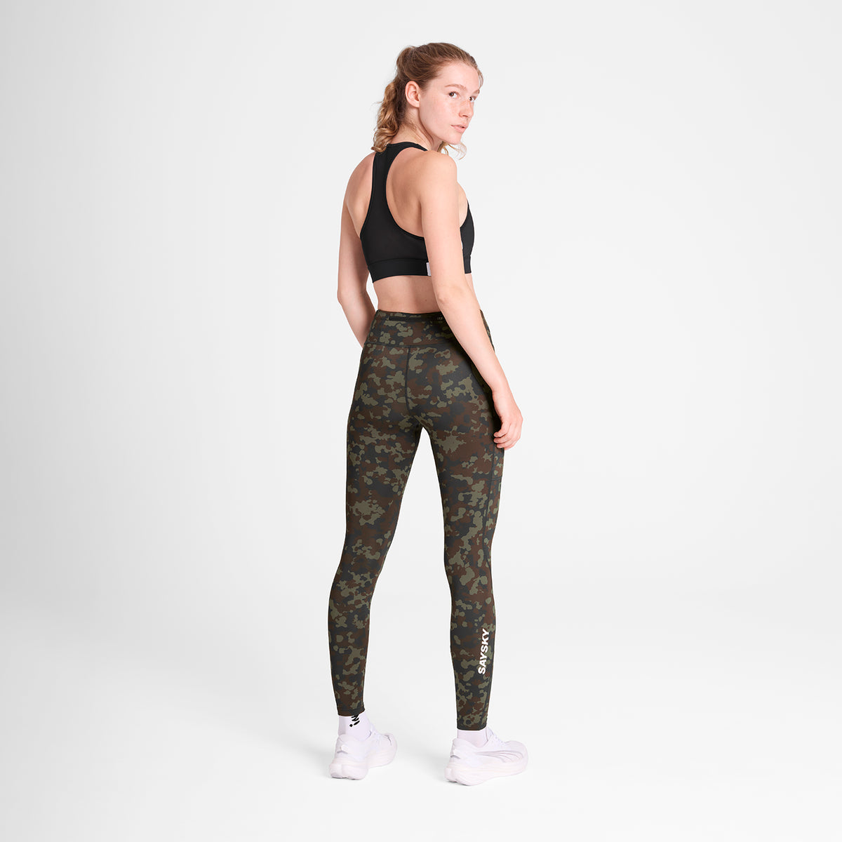 ランニングタイツ OWRLT20c1048 Wmns Camo Combat+ Long Tights - Brown Camo Aop [レディーズ]