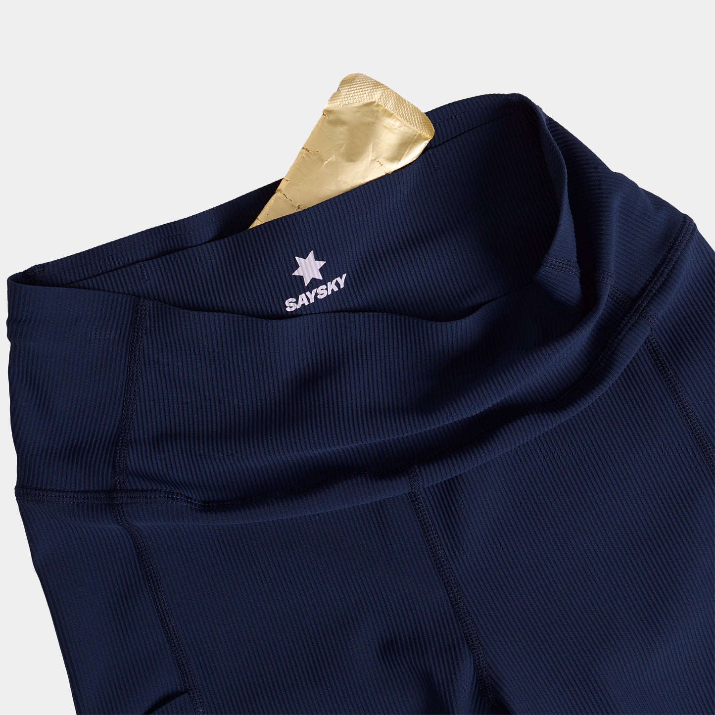 ランニングタイツ OWRLT21c201 W Combat+ Rib Long Tights - Blue [レディーズ]