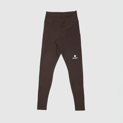 ランニングタイツ OWRLT21c712 W Combat+ Rib Long Tights - Coffee [レディーズ]