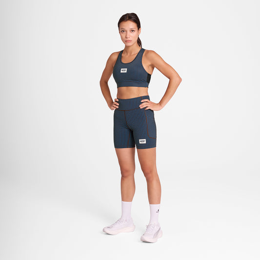 スポーツブラ OWRSB30c1047 W Houndstooth Combat Sports Bra - Blue Houndstooth Aop [レディーズ]