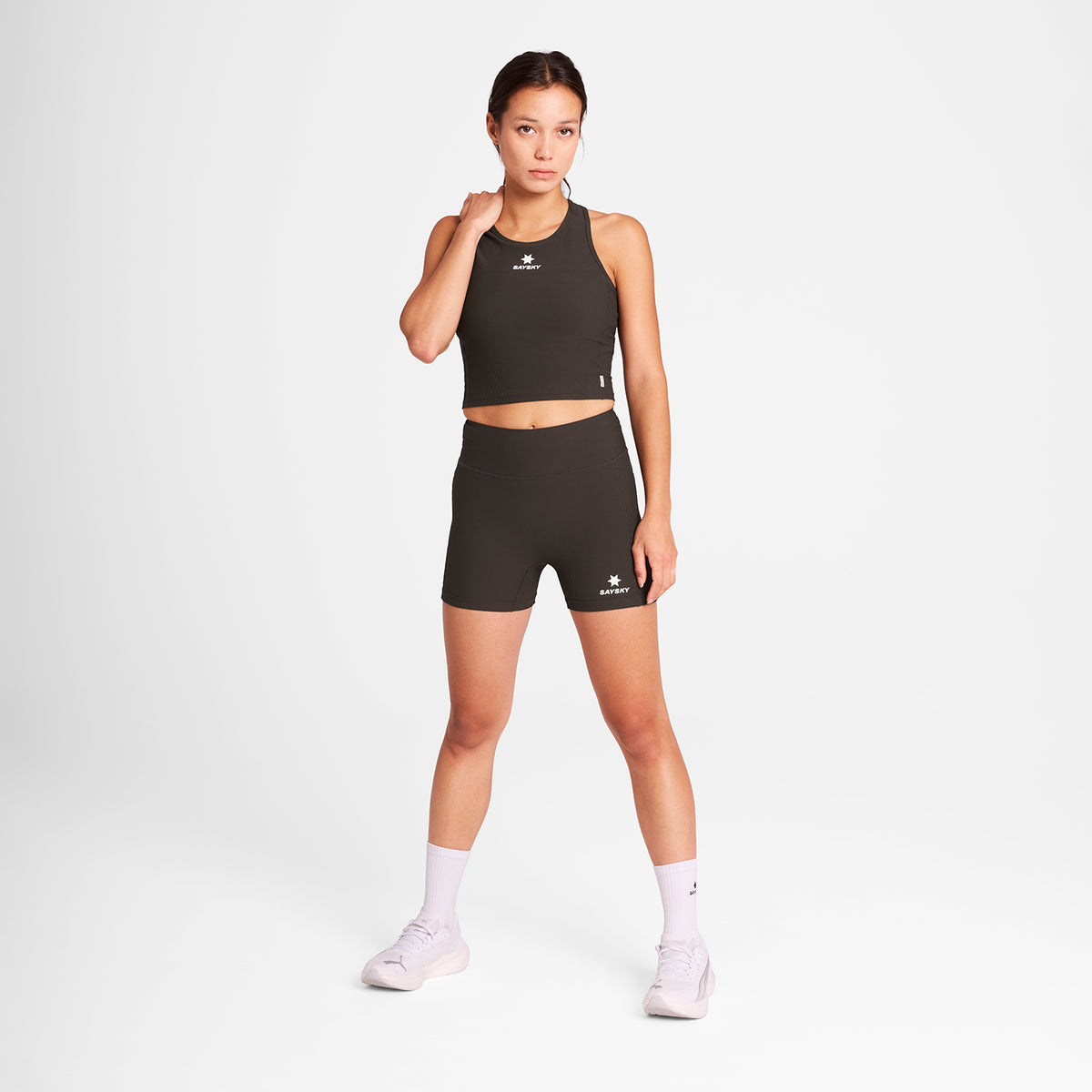 クロップトップ OWRSB32c712 Wmns Combat Rib Crop Top - Coffee [レディーズ]