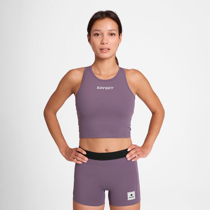 スポーツブラ OWRSB61c711 W Flow Race Crop Top - Purple [レディーズ]