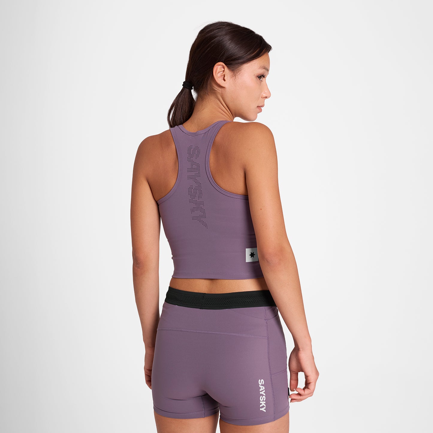 スポーツブラ OWRSB61c711 W Flow Race Crop Top - Purple [レディーズ]
