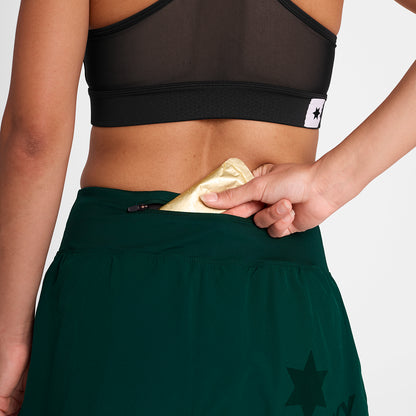 ランニングショーツ OWRSH23c317 W Pace 2-in-1 Shorts 3inch - Green [レディーズ]