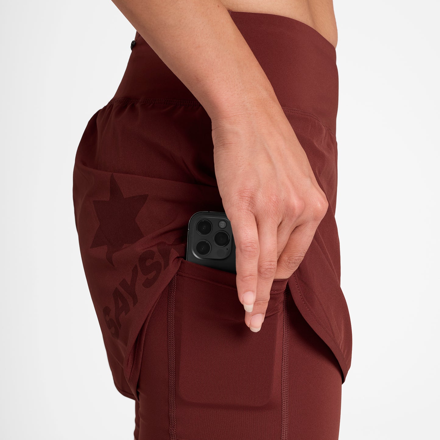 ランニングショーツ OWRSH23c509 W Pace 2-in-1 Shorts 3inch - Red [レディーズ]