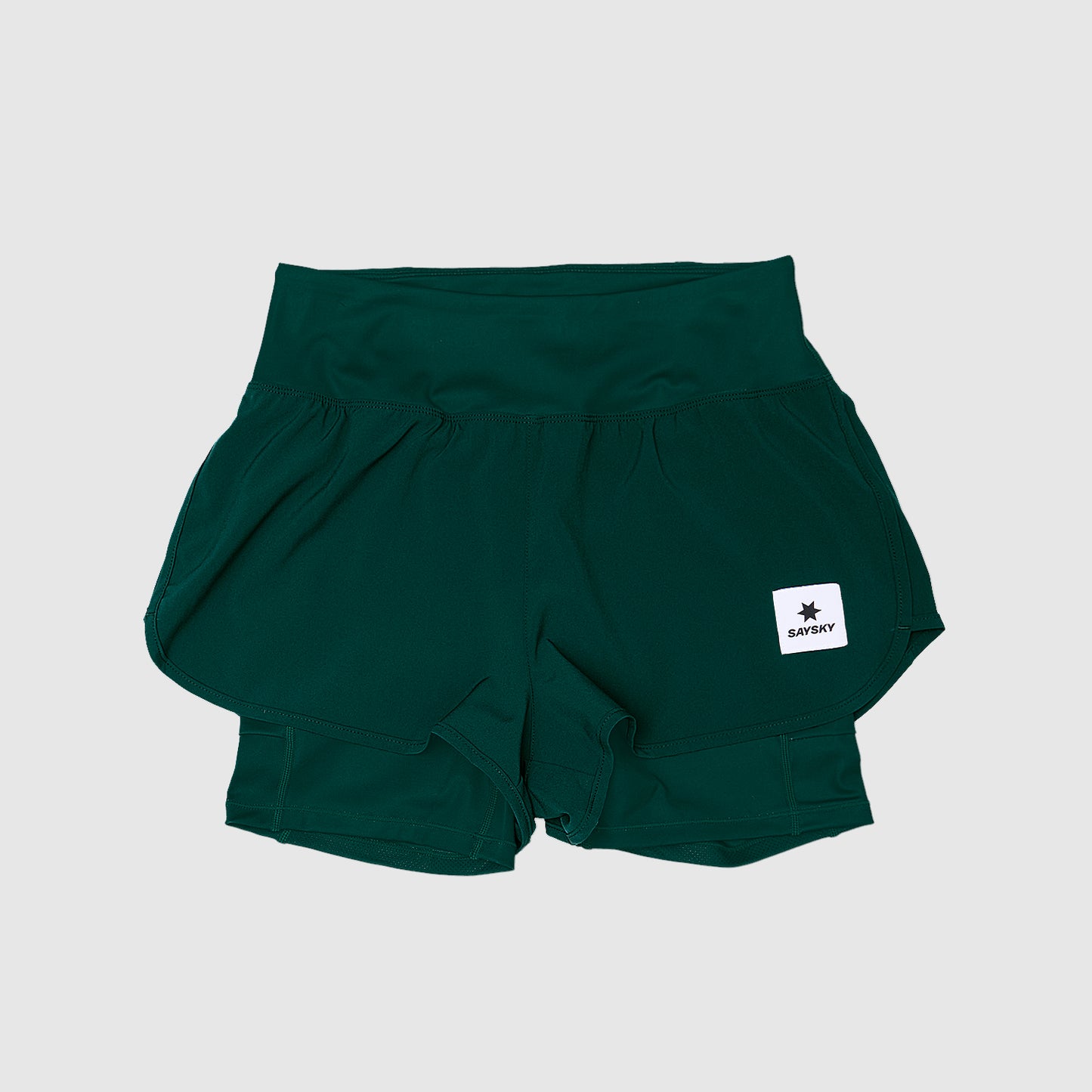 ランニングショーツ OWRSH23c317 W Pace 2-in-1 Shorts 3inch - Green [レディーズ]