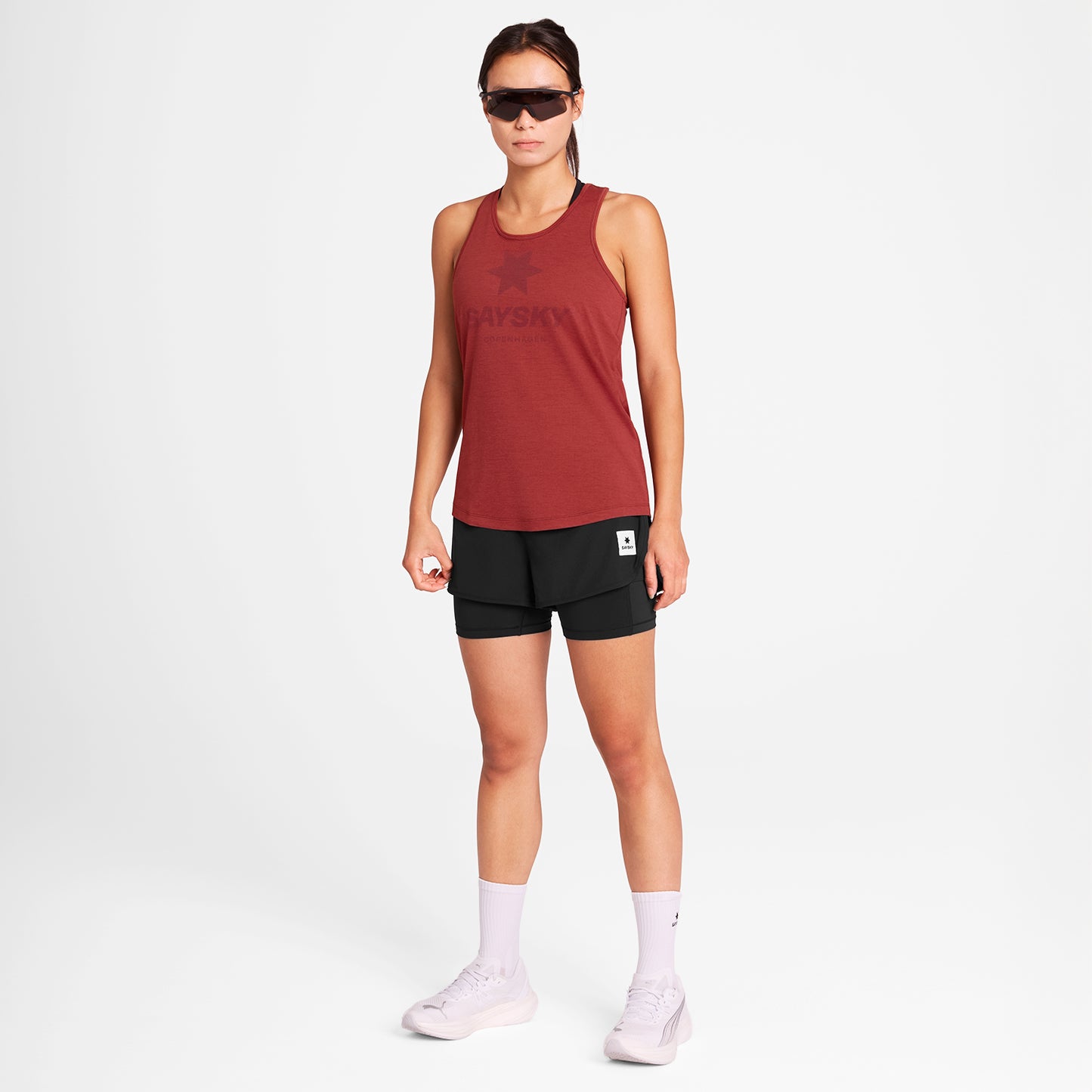 レースシングレット OWRSI30c5007 W Logo Combat Pro Singlet - Red [レディーズ]