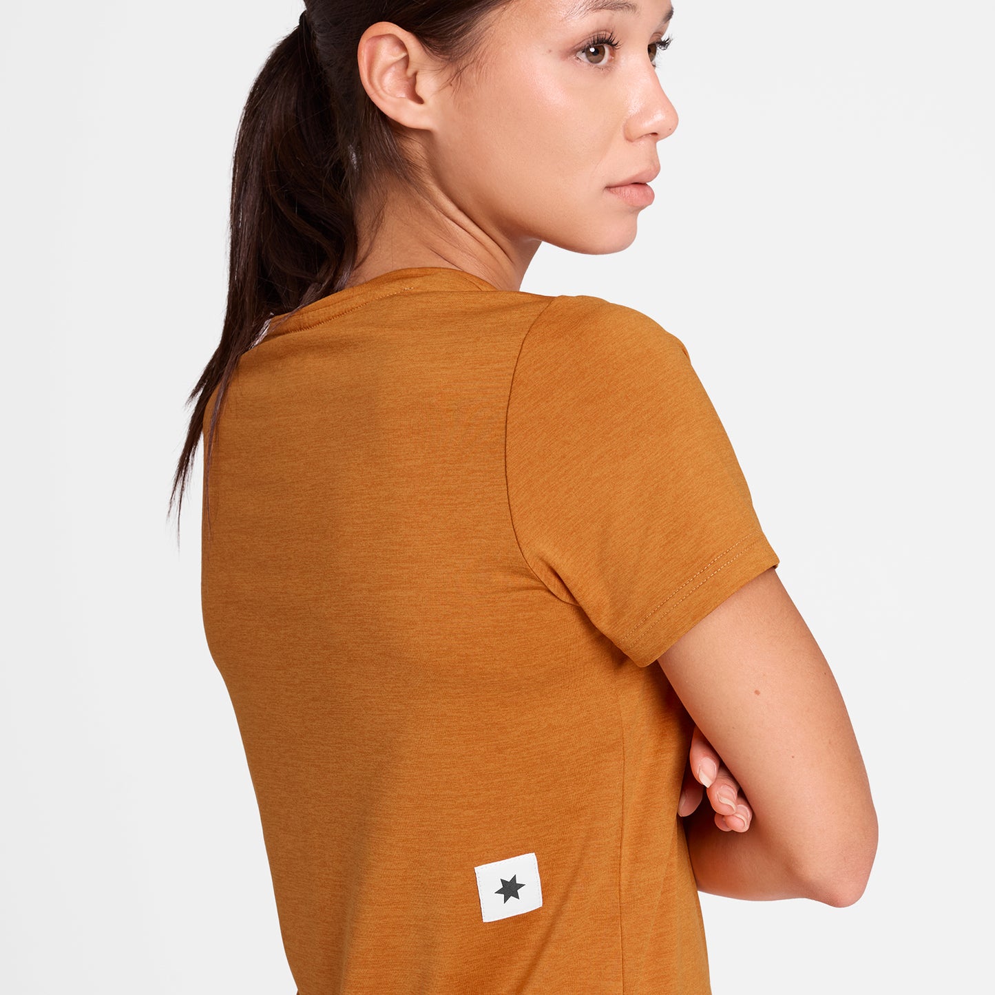 ランニングTシャツ OWRSS20c4008 W Logo Pace T-shirt - Orange [レディーズ]