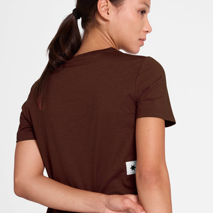 ランニングTシャツ OWRSS20c5008 W Logo Pace T-shirt - Red [レディーズ]