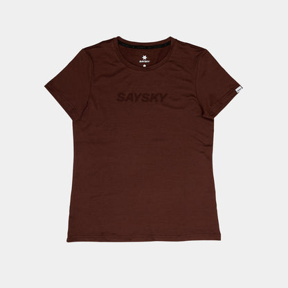 ランニングTシャツ OWRSS20c5008 W Logo Pace T-shirt - Red [レディーズ]