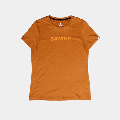 ランニングTシャツ OWRSS20c4008 W Logo Pace T-shirt - Orange [レディーズ]