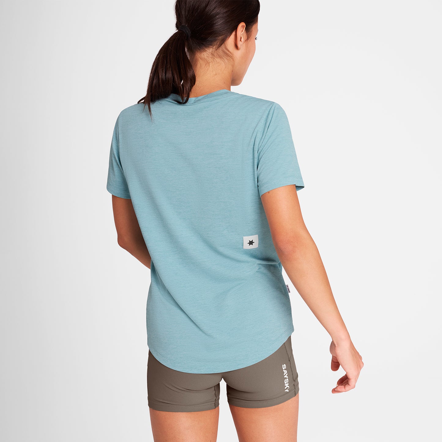 ランニングTシャツ OWRSS30c2013 W Logo Combat Pro T-shirt - Blue [レディーズ]