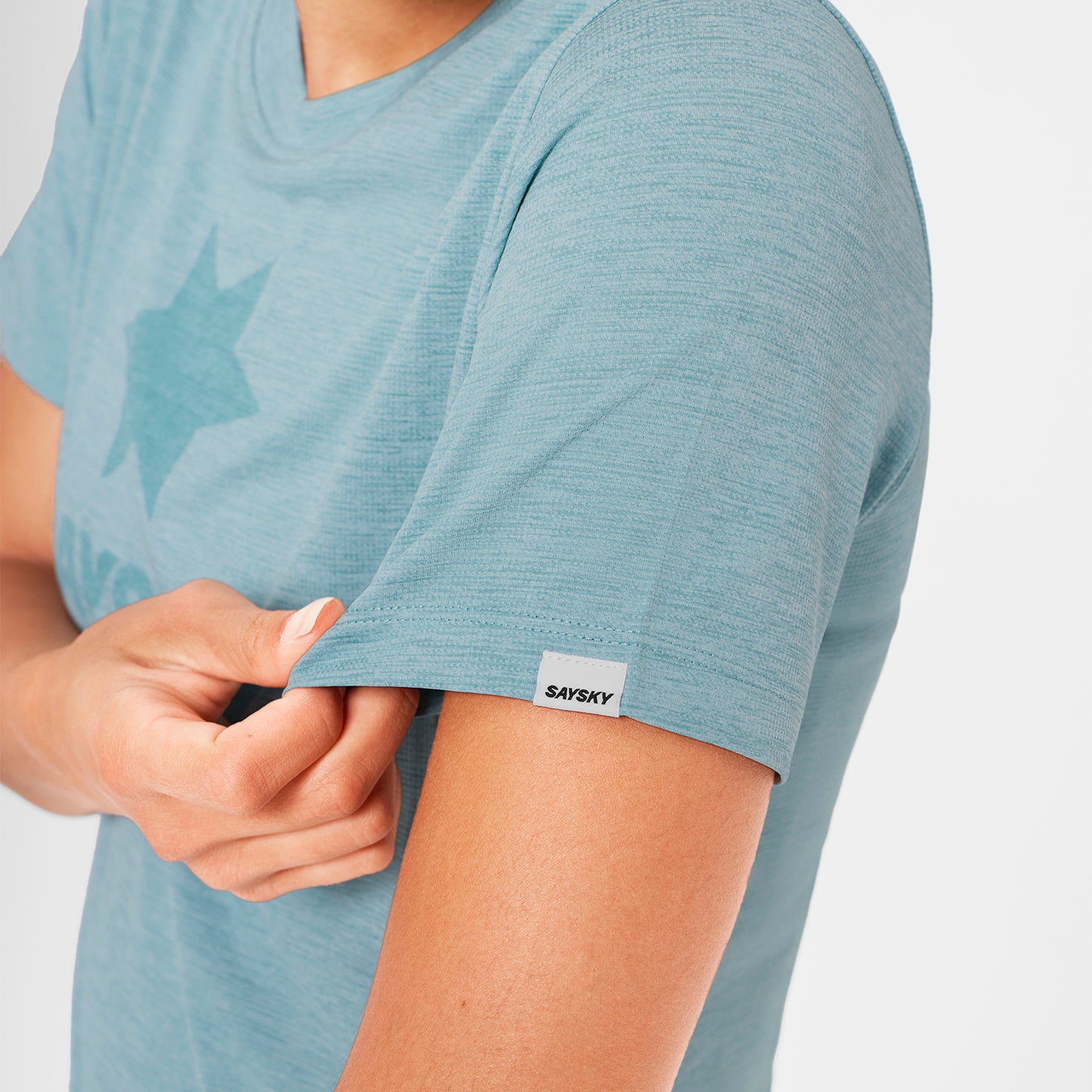 ランニングTシャツ OWRSS30c2013 W Logo Combat Pro T-shirt - Blue [レディーズ]