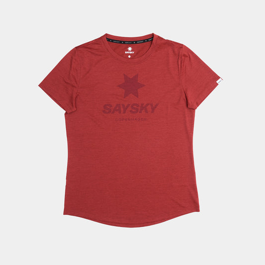 ランニングTシャツ OWRSS30c5007 W Logo Combat Pro T-shirt - Red [レディーズ]