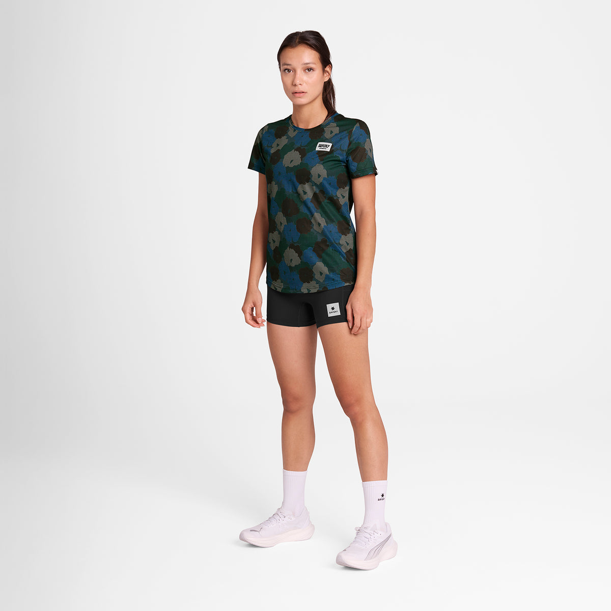 ランニングTシャツ OWRSS31c1046 Wmns Flower Combat T-shirt - Blue Flower Aop [レディーズ]