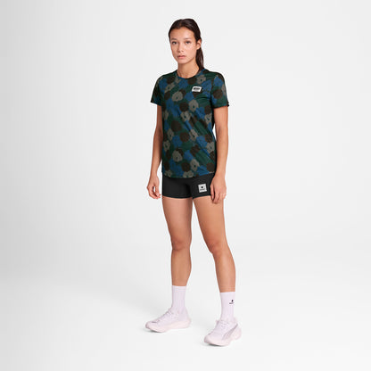 ランニングTシャツ OWRSS31c1046 W Flower Combat T-shirt - Blue Flower Aop [レディーズ]
