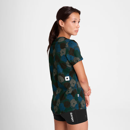 ランニングTシャツ OWRSS31c1046 W Flower Combat T-shirt - Blue Flower Aop [レディーズ]